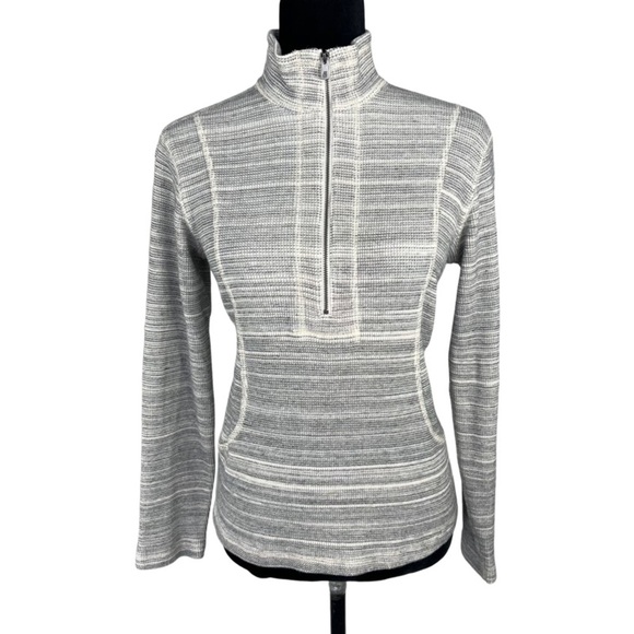 Tommy Bahama Women’s half zip cotton thermal sweater cream color size XS - Picture 1 of 16